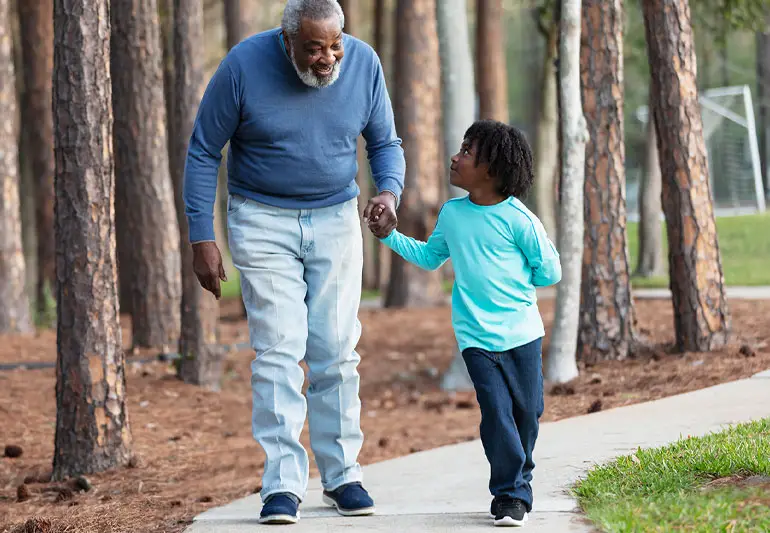 elderly person Walk with Grandson 1491093588 770x533 1